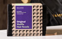 Serviettes jetables Waffle noir