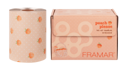 Peach Please Embossed Roll