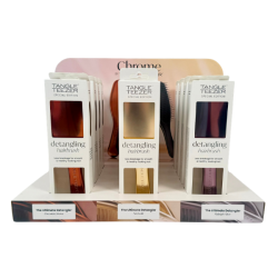 Ultimate Detangler Chrome Collection Display