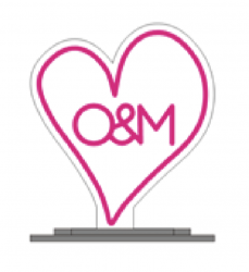 Neon Logo klein mit Ständer